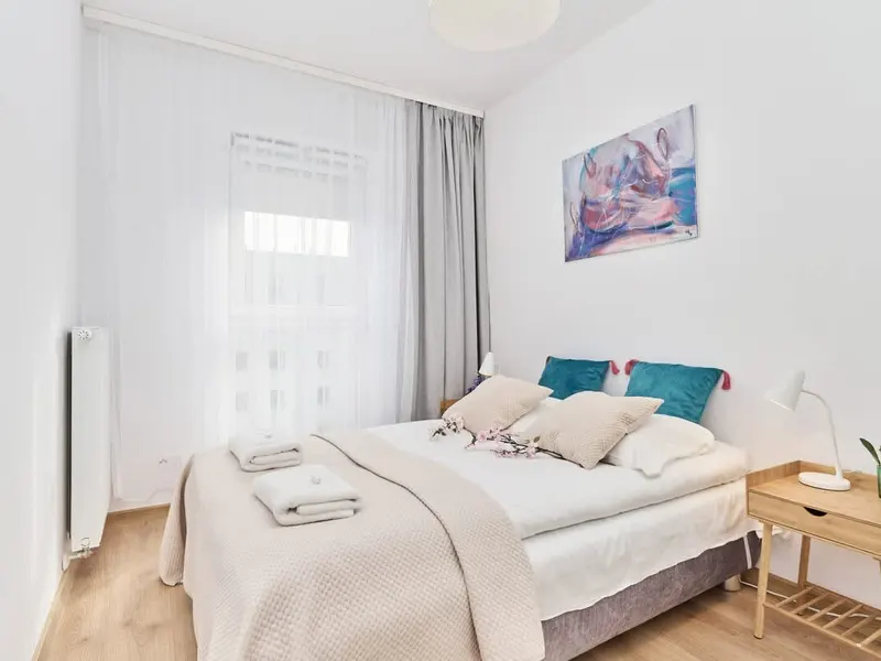 Cichy Apartament na Krzykach | Balkon i Prywatny Parking – zdjęcie 3