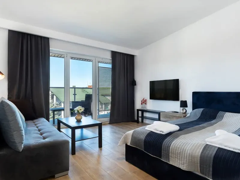 Sonniges Studio | Terrasse mit Blick | 400 m zum Strand – Foto 1