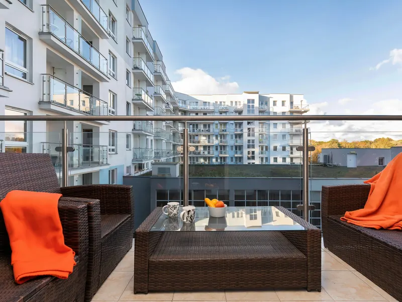 Wyrazisty Apartament | Balkon, 300 m do Plaży – zdjęcie 4