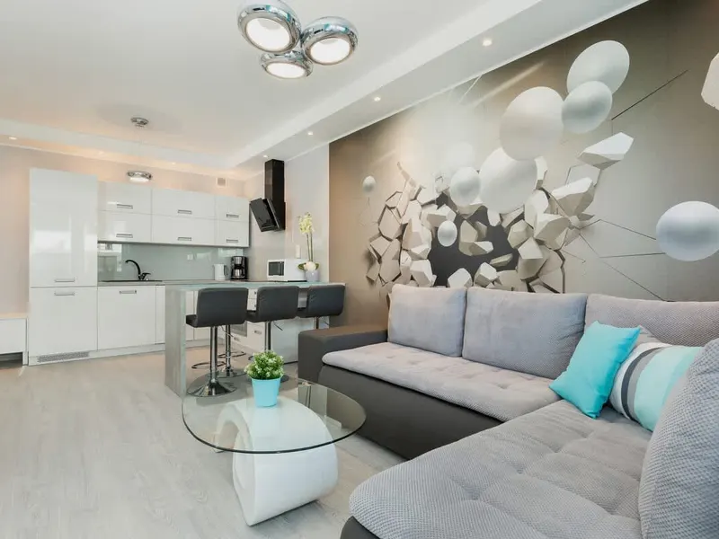 Stylowy Apartament z Siłownią | 400 m do Plaży, Balkon – zdjęcie 3