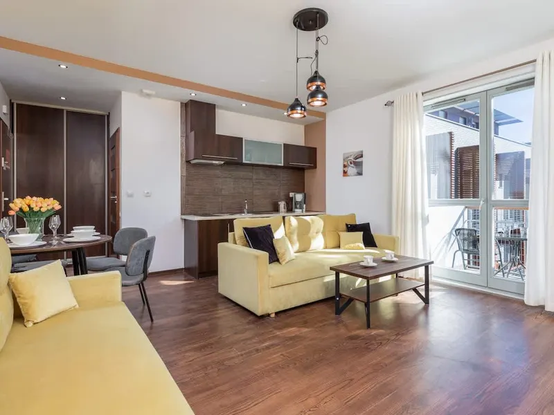 Praktisches Studio für vier Personen | Balkon, in Strandnähe – Foto 1