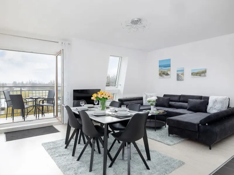 Nowoczesny Apartament | 2 Sypialnie | Widok na Rzekę i Port – zdjęcie 1