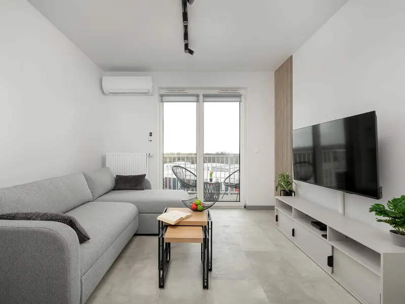 Klimatyzowany Apartament | 2 Sypialnie, Balkon, Parking – zdjęcie 5