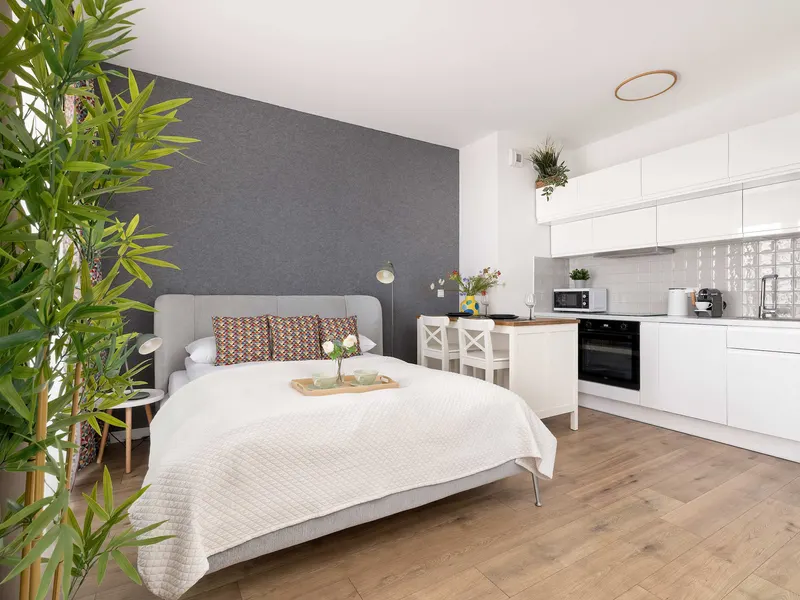Stilvolles Studio in Katowice | Parkplatz | Balkon – Foto 3