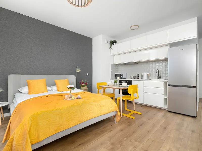 Stilvolles Studio in Katowice | Parkplatz | Balkon – Foto 4