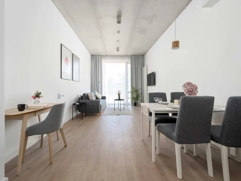 Nowoczesne Studio z Balkonem | Miejsce do Pracy – zdjęcie 4