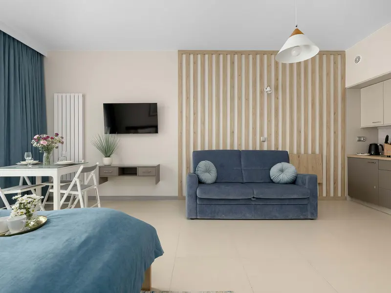 Functional Studio for 4 People Close to the Beach Parking & Balcony – photo 5
