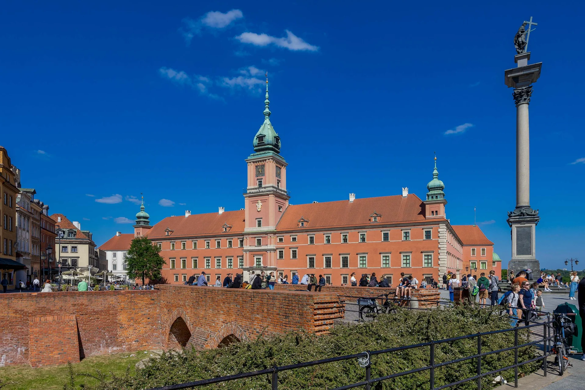 Beautiful view of Warsaw's historic Old Town.