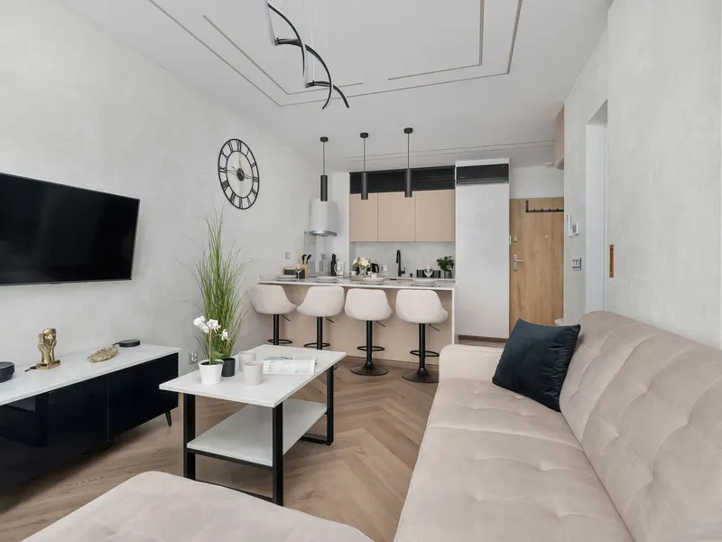 Klimatisiertes Appartement mit Balkon | Arbeitsbereich | Parkplatz – Foto 5
