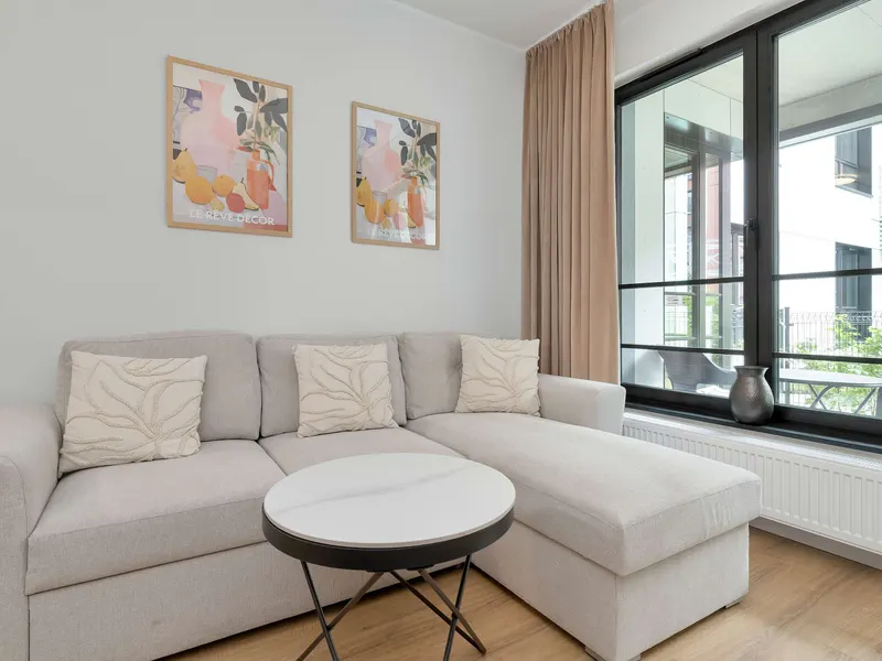 Beige-Blaues Appartement | Garten | Parkplatz – Foto 1