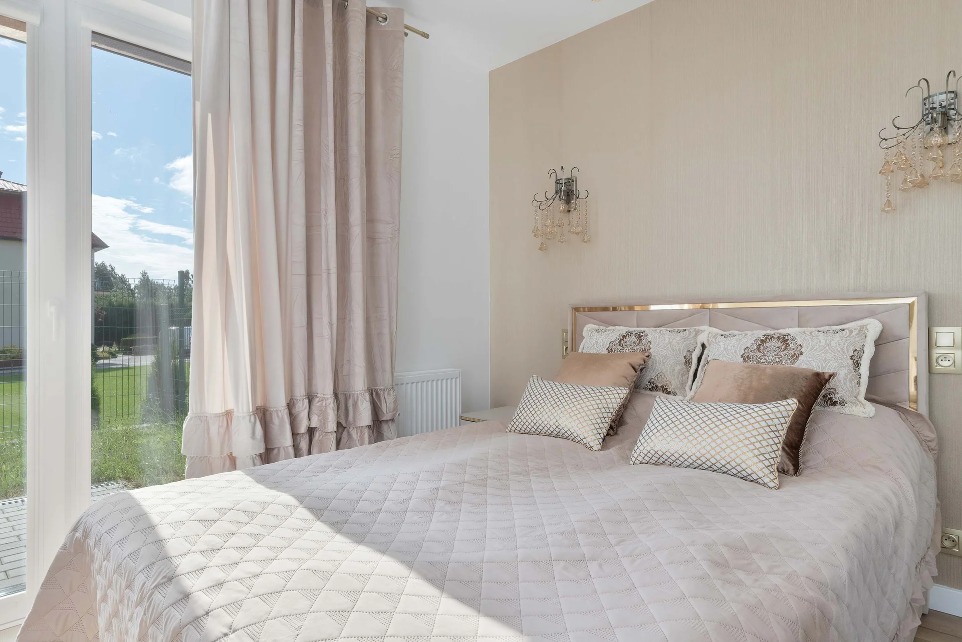 The bedroom's cozy ambiance is perfect for relaxation.