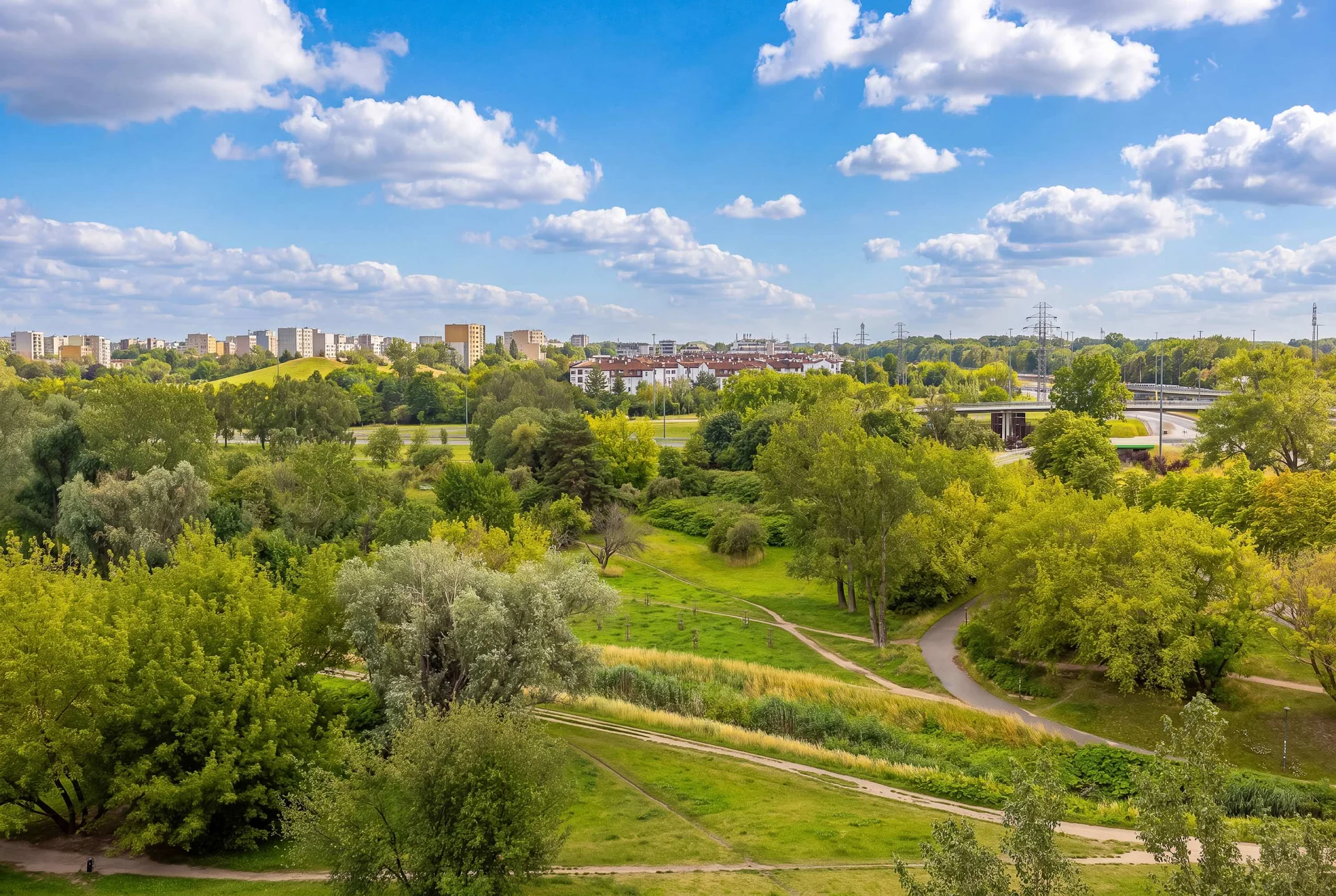 Beautiful view of the surrounding greenery and open landscape.