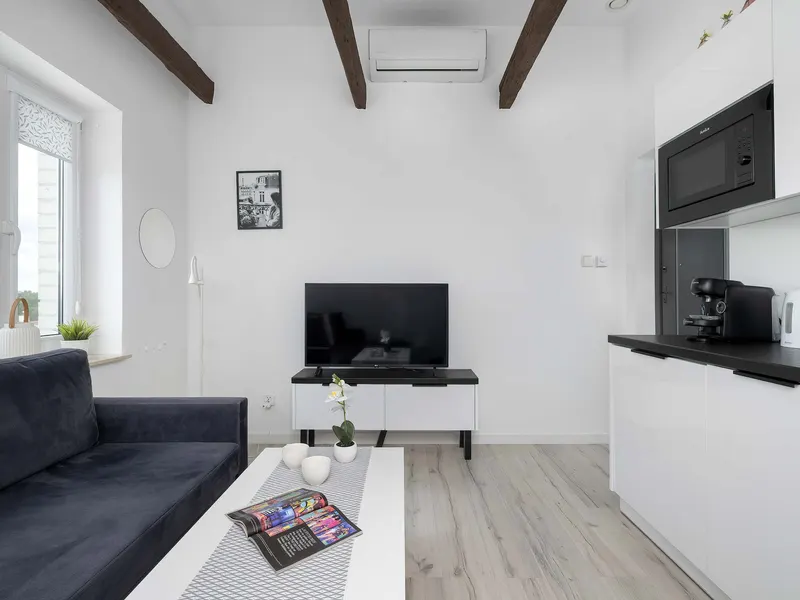 Funkcjonalny Apartament z Biurkiem | Klimatyzacja – zdjęcie 1