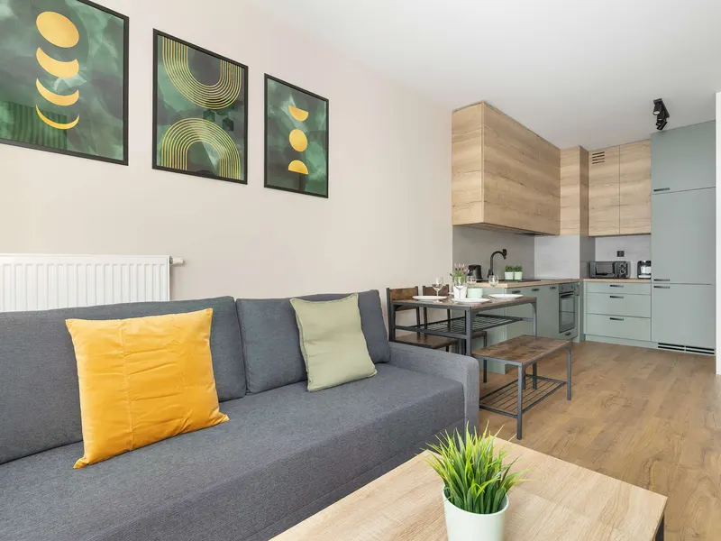Stylowy Apartament z Parkingiem | Balkon | Biurko – zdjęcie 5