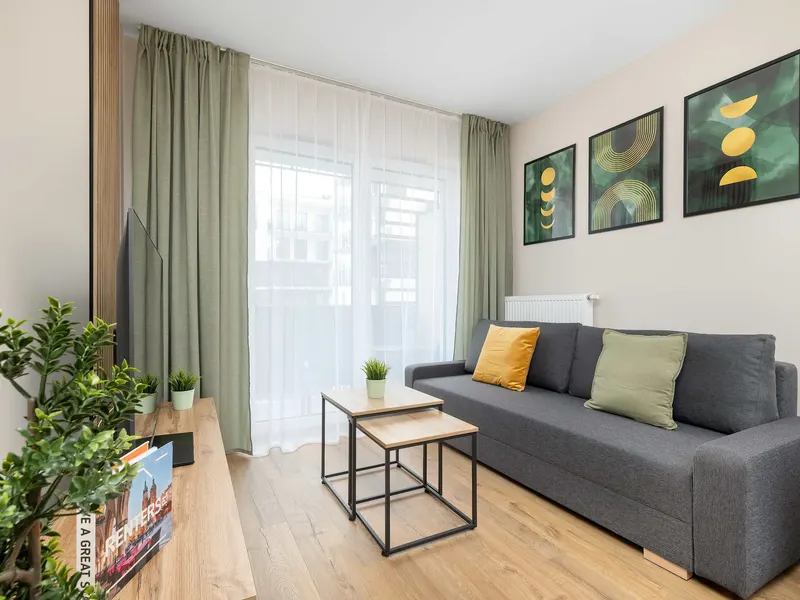 Stylowy Apartament z Parkingiem | Balkon | Biurko – zdjęcie 1