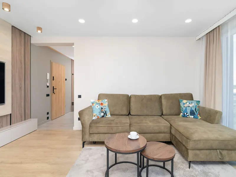 Nowoczesny Apartament z Garażem | 3 Balkony | 2 Łazienki – zdjęcie 1
