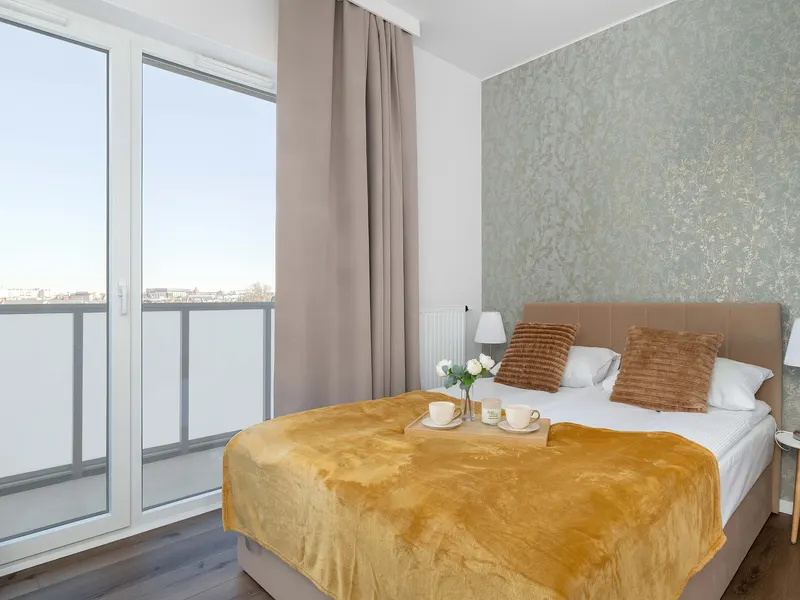 Jasny & Stylowy Apartament z Balkonem | Parking | Miejsce do Pracy – zdjęcie 2