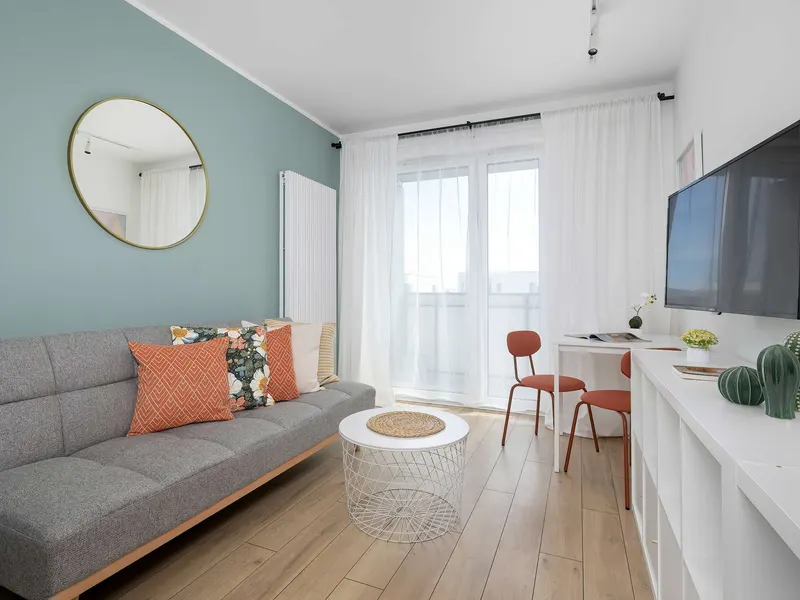 Gemütliches Appartement | Balkon und Arbeitsbereich – Foto 5