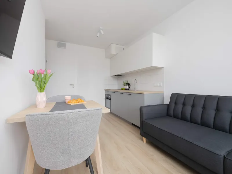 Jasny Apartament z Klimatyzacją | Miejsce do Pracy – zdjęcie 5