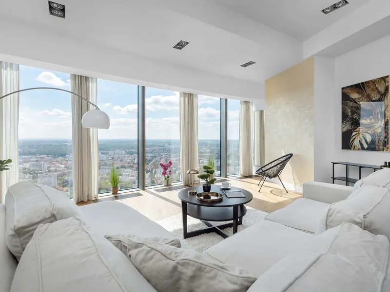 Jasny Apartament | Panoramiczny Widok na Miasto – zdjęcie 1