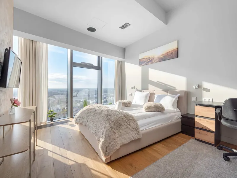 Jasny Apartament | Panoramiczny Widok na Miasto – zdjęcie 2