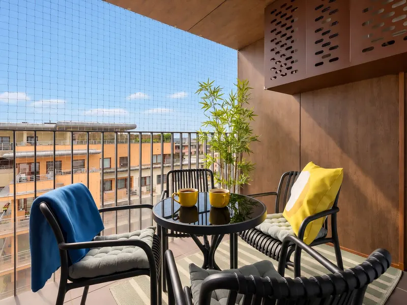 Klimatyzowany Apartament z Balkonem | 2 Sypialnie – zdjęcie 4