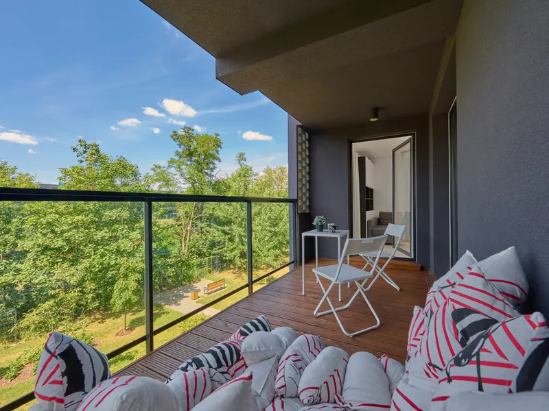 Jasny Apartament z Balkonem | Miejsce Parkingowe – zdjęcie 3