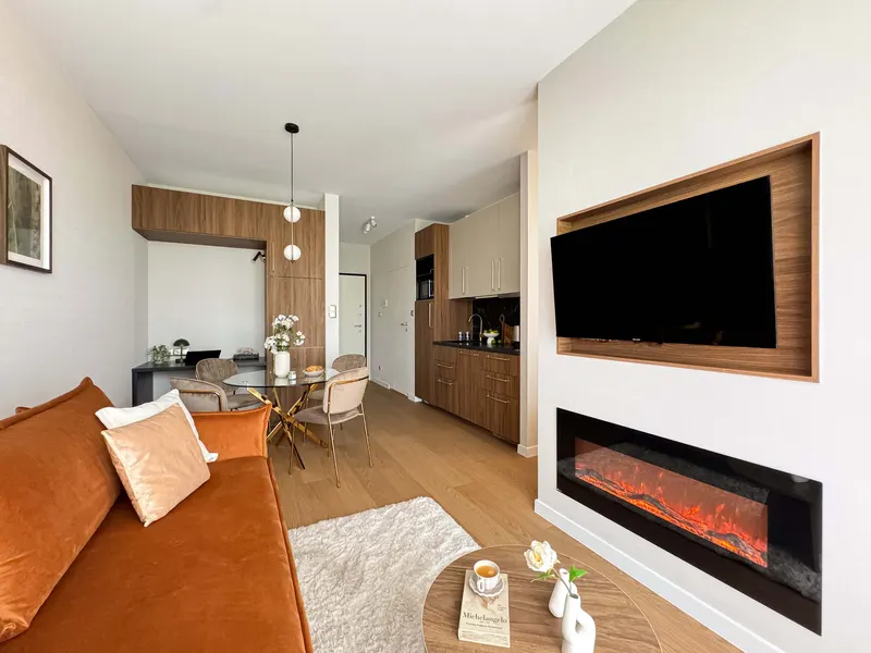 Stylowe Studio na Mokotowie | Balkon | Klimatyzacja | Parking – zdjęcie 3