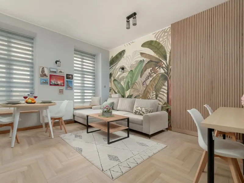 Przytulne Studio w Łodzi | Miejsce do Pracy | Balkon – zdjęcie 1