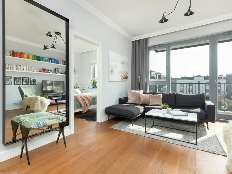 Elegantes Apartment in Wilanów | Balkon, Parkplatz – Foto 5