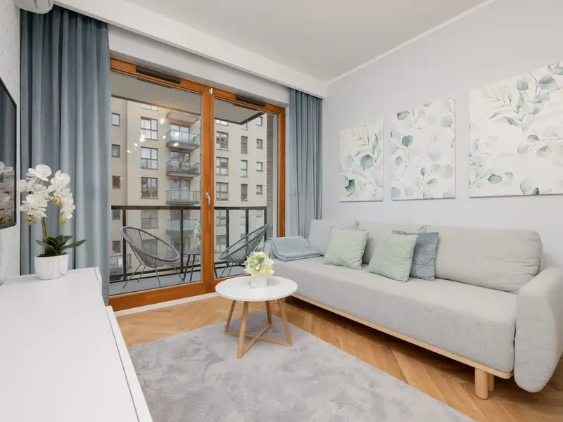 Nowoczesny Apartament | Parking, Balkon, Miejsce do Pracy – zdjęcie 1