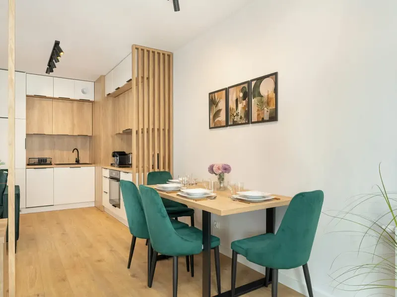 Stilvolles Studio in Jeżyce | Privatparkplatz und Balkon – Foto 3
