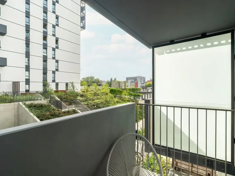 Stilvolles Studio in Jeżyce | Privatparkplatz und Balkon – Foto 5