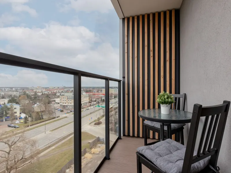Nowoczesne Studio | Balkon | Miejsce do pracy – zdjęcie 3