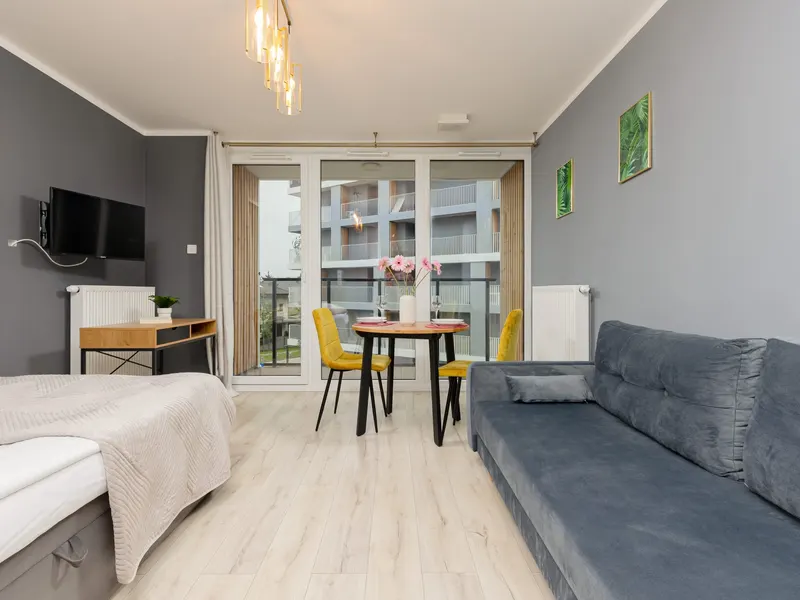 Funktionales Studio mit Schreibtisch | Balkon – Foto 2
