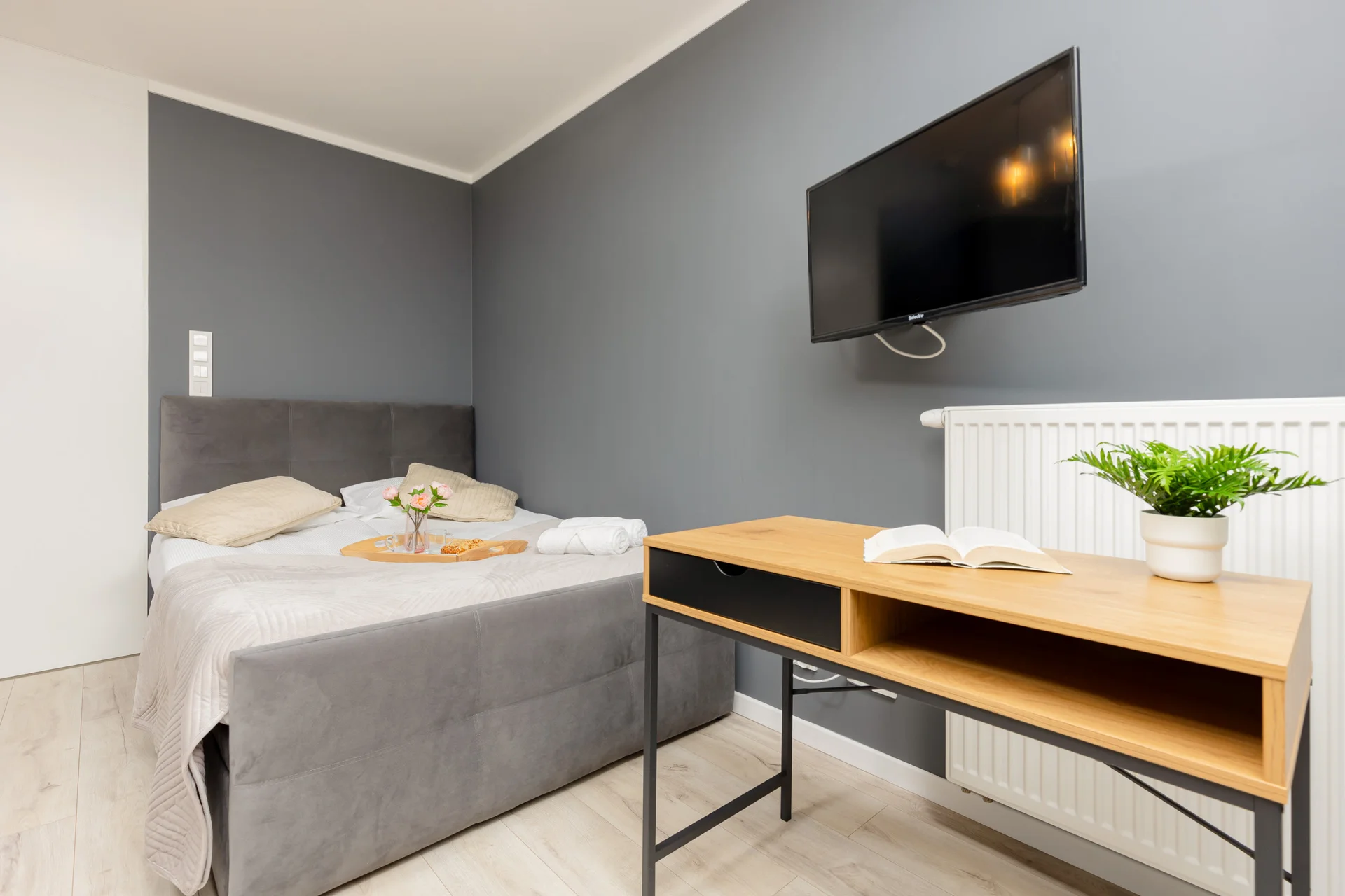 Spacious living room with full equipment.