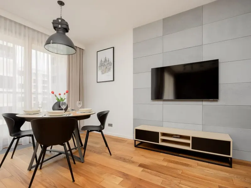 Jasny Apartament na Woli | Prywatny Parking | Balkon – zdjęcie 2