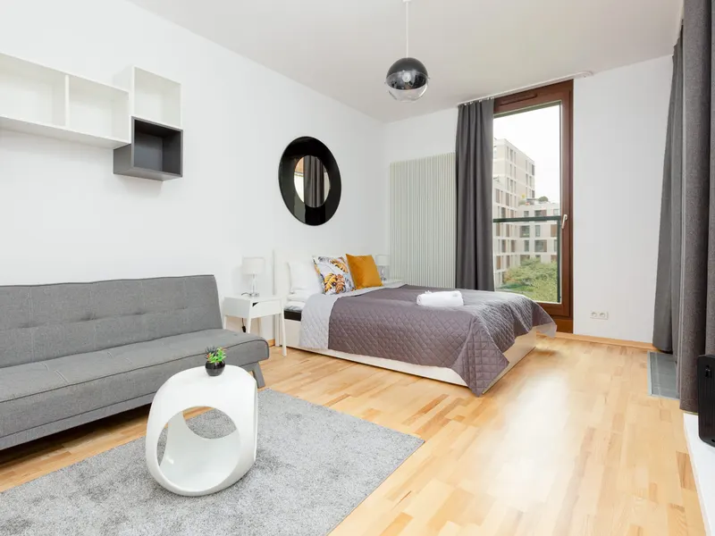 Stylowe Studio w Centrum | Wanna, Balkon, Metro – zdjęcie 2
