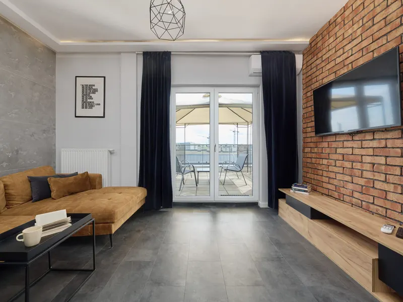 Loftowy Apartament | Duży taras z widokiem na miasto – zdjęcie 1