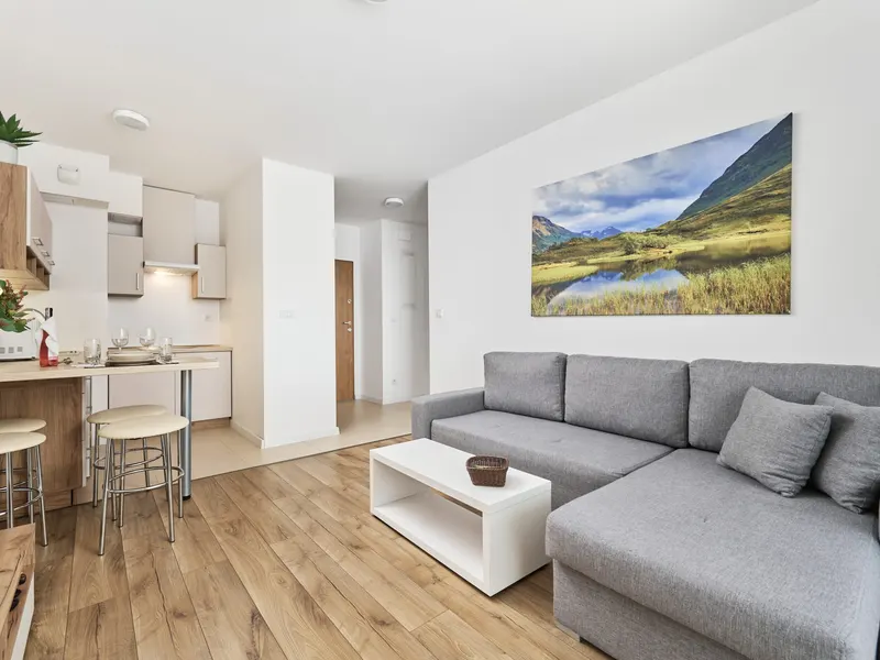 Nowoczesny Apartament z Tarasem | Prywatny Parking – zdjęcie 1