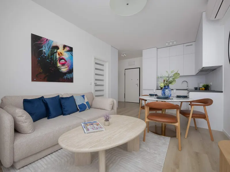 Stylowy Apartament z Balkonem | Klimatyzacja | Blisko Metra – zdjęcie 1