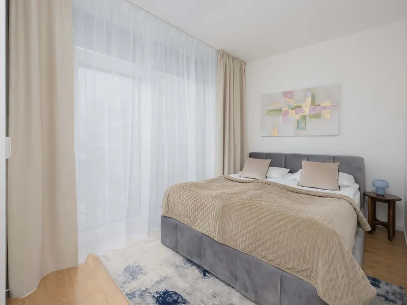 Stylowy Apartament | Balkon, Klimatyzacja, Miejsce do Pracy – zdjęcie 2