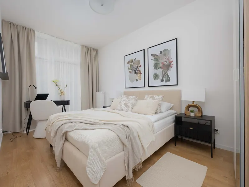 Stylowy Apartament w Browarach | Parking i Miejsce do Pracy – zdjęcie 2