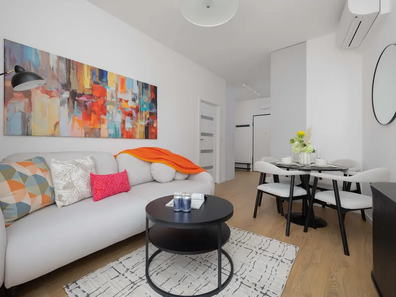 Stylowy Apartament w Browarach | Parking i Miejsce do Pracy – zdjęcie 4