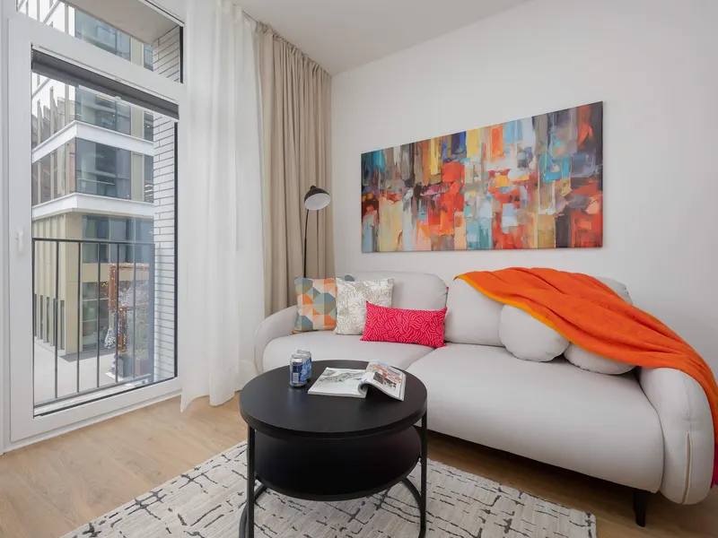 Stylowy Apartament w Browarach | Parking i Miejsce do Pracy – zdjęcie 1