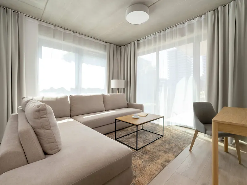 Elegantes Apartment | Klimaanlage, Balkon, Parkplatz – Foto 1