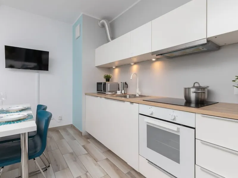 Stilvolles Studio in Danzig | Balkon und Privatparkplatz – Foto 3