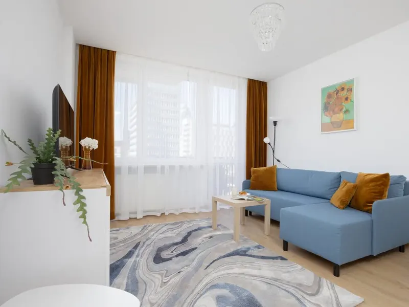 Stylish Apartment in the Center | Balcony | View of the Palace of Culture and Science – photo 1