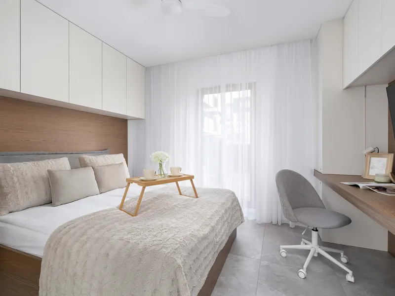 Elegantes Apartment | Parkplatz, Klimaanlage und Balkon – Foto 1