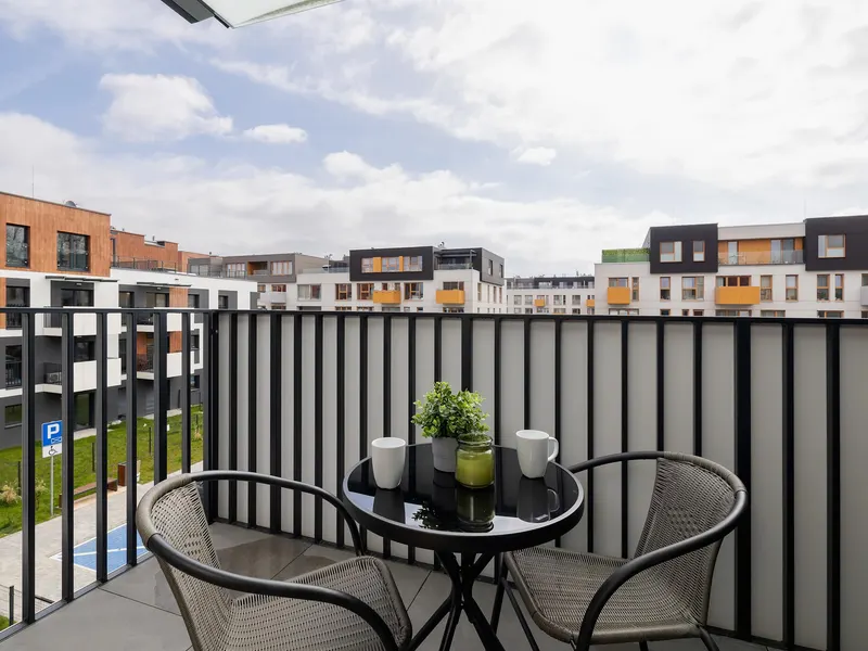 Modernes Studio in Kattowitz | Balkon und Parkplatz – Foto 4